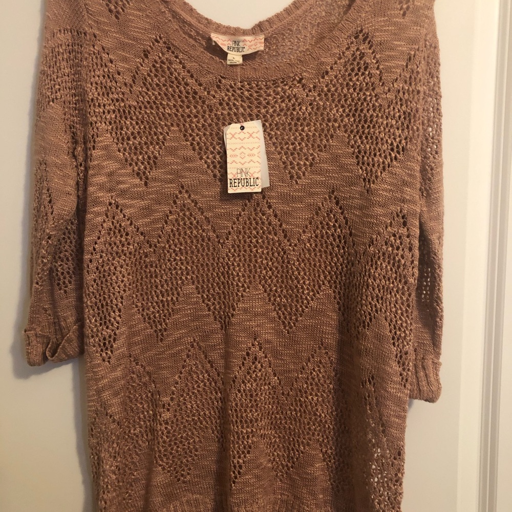 NWT Large Pink Republic Pink Sweater